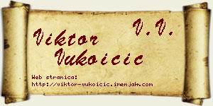 Viktor Vukoičić vizit kartica